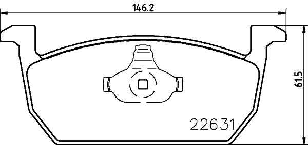 Klocki hamulcowe HELLA 8DB 355 032-951