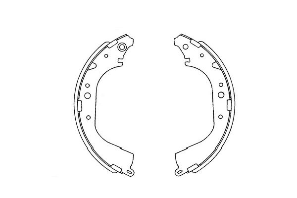 Zestaw szczęk hamulcowych KAVO PARTS KBS-9901
