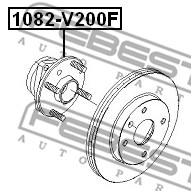 Piasta koła FEBEST 1082-V200F