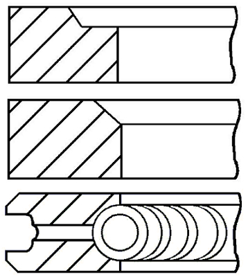 Pierścienie tłokowe GOETZE ENGINE 08-170607-10