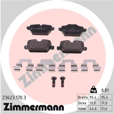 Klocki hamulcowe ZIMMERMANN 23623.170.3