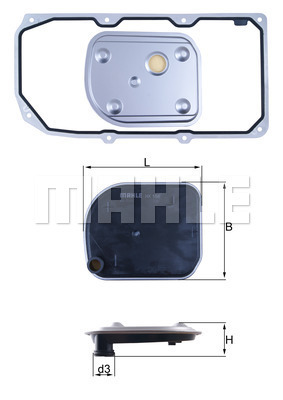 Filtr automatycznej skrzyni biegów KNECHT HX 158D1