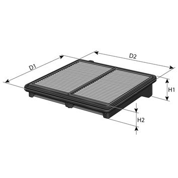 Filtr powietrza PURFLUX A1502