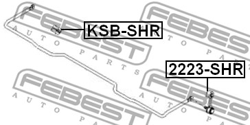 Łącznik stabilizatora FEBEST 2223-SHR