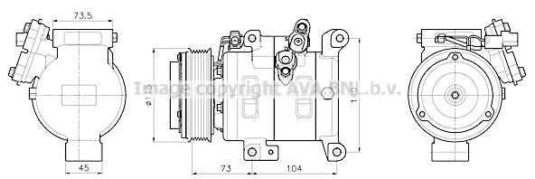 Kompresor klimatyzacji AVA QUALITY COOLING MZAK303