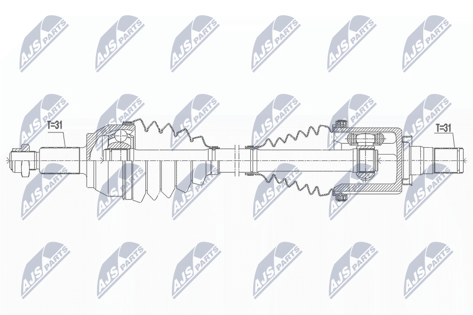 Wał napędowy NTY NPW-LR-021