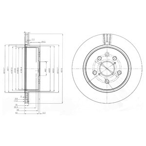 Tarcza hamulcowa DELPHI BG4024