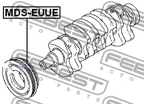 Koło pasowe wału korbowego FEBEST MDS-EUUE