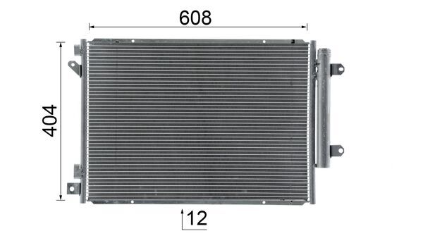 Skraplacz, klimatyzacja MAHLE AC 1025 000S