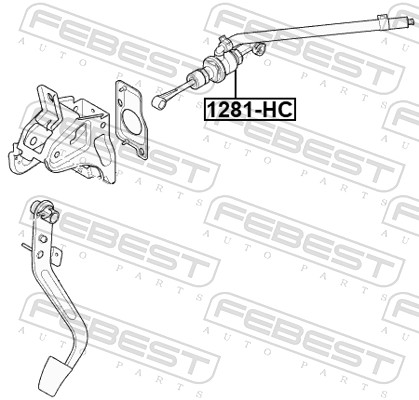 Pompa sprzęgła FEBEST 1281-HC