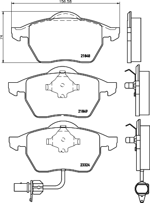 Klocki hamulcowe HELLA 8DB 355 008-911
