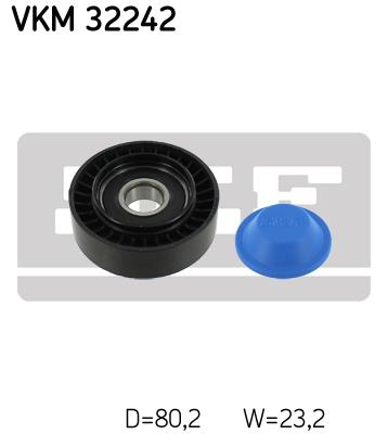 Rolka prowadząca paska osprzętu SKF VKM 32242