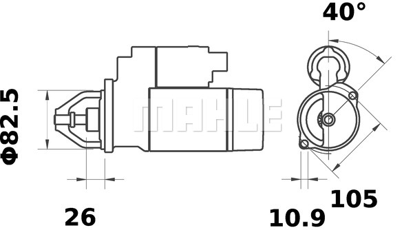 Rozrusznik MAHLE MS 68