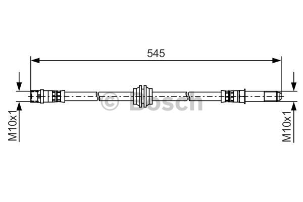 Przewód hamulcowy elastyczny BOSCH 1 987 481 490
