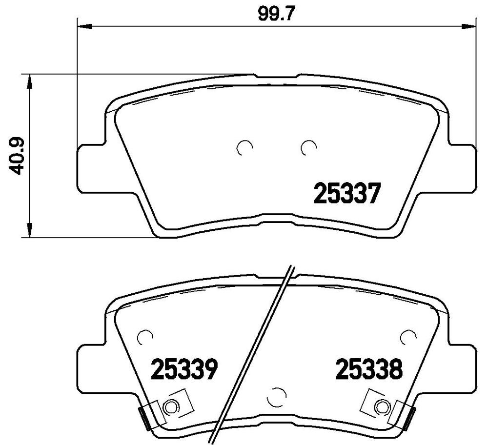 Klocki hamulcowe BREMBO P 30 067X