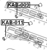 Tuleja wahacza FEBEST KAB-011