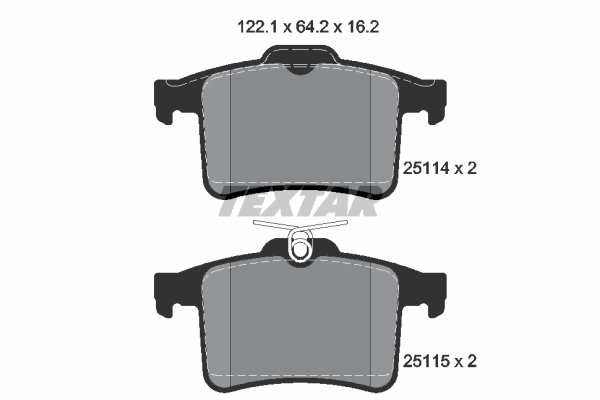 Klocki hamulcowe TEXTAR 2511401
