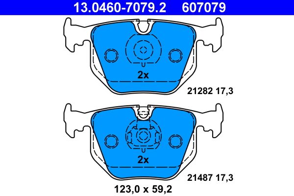 Klocki hamulcowe ATE 13.0460-7079.2