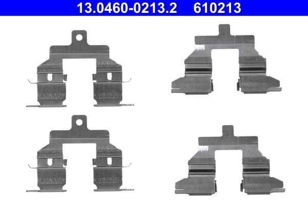 Zestaw akcesoriów montażowych  klocków hamulcowych ATE 13.0460-0213.2