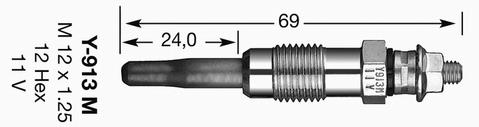 Świeca żarowa NGK 3965
