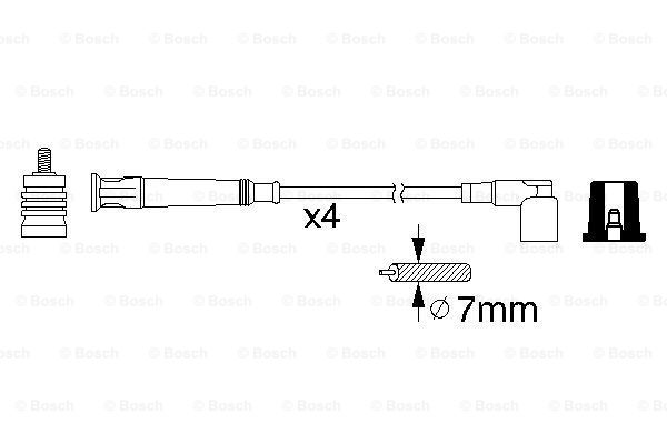 Przewody zapłonowe BOSCH 0 986 356 361
