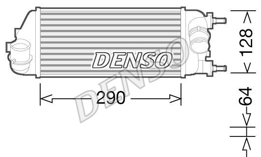 Chłodnica powietrza intercooler DENSO DIT09115