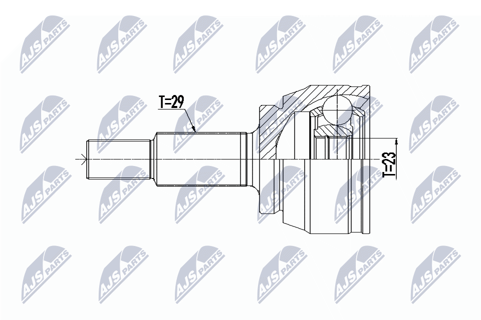 Zestaw przegubu, wał napędowy NTY NPZ-RE-063