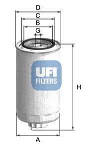 Filtr paliwa UFI 24.999.00