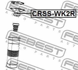 Poduszka amortyzatora FEBEST CRSS-WK2R