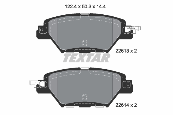 Klocki hamulcowe TEXTAR 2261301