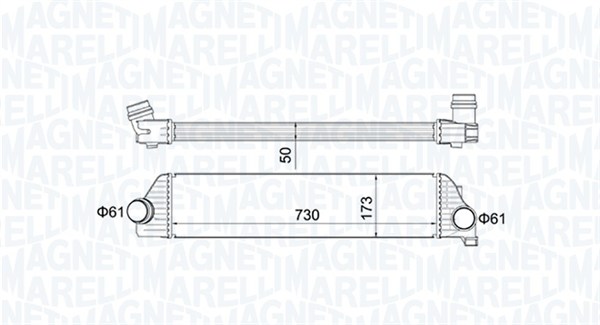 Chłodnica powietrza intercooler MAGNETI MARELLI 351319205410