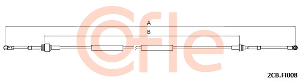 Linka dźwigni zmiany biegów COFLE 2CB.FI008