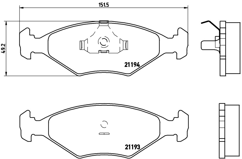 Klocki hamulcowe BREMBO P 23 040