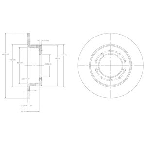 Tarcza hamulcowa DELPHI BG2799