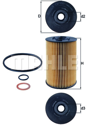 Filtr oleju KNECHT OX 150D1