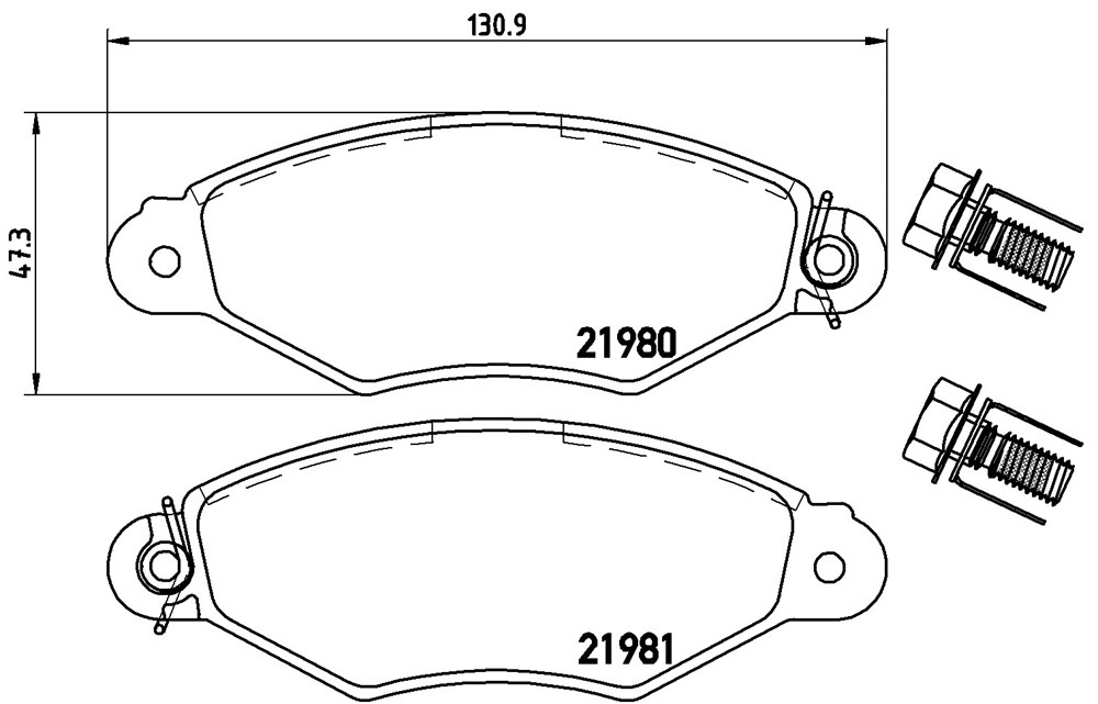 Klocki hamulcowe BREMBO P 61 098