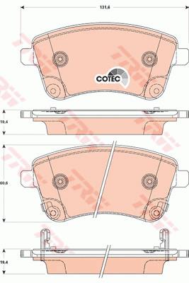 Klocki hamulcowe TRW GDB3509