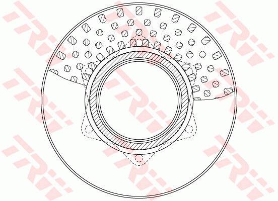 Tarcza hamulcowa TRW DF6334S