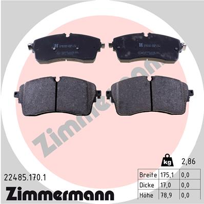 Klocki hamulcowe ZIMMERMANN 22485.170.1