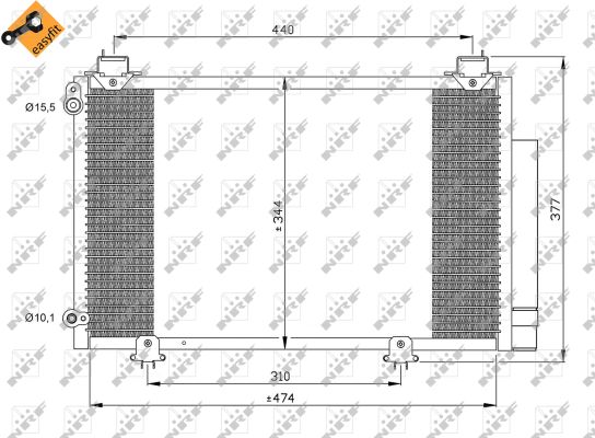 Skraplacz klimatyzacji NRF 35333