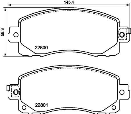 Klocki hamulcowe HELLA 8DB 355 039-161