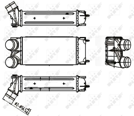 Chłodnica powietrza intercooler NRF 30191