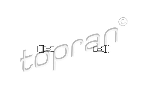 Przewód hamulcowy elastyczny TOPRAN 108 127