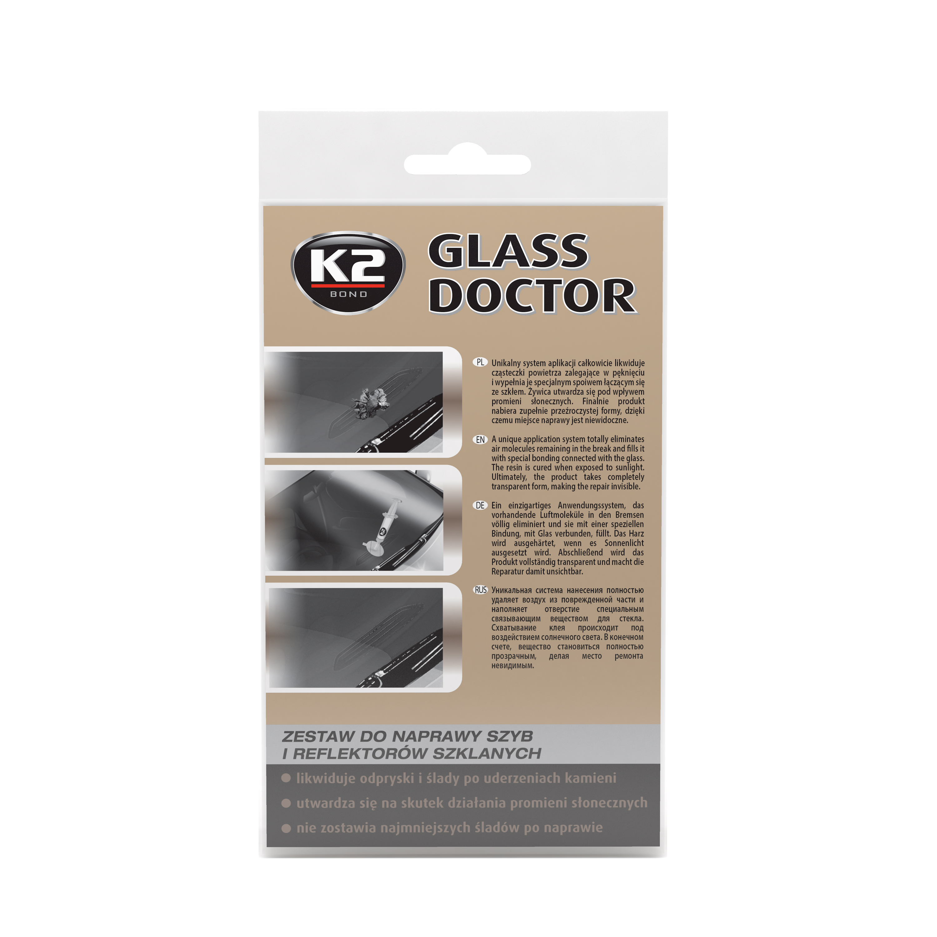 K2 GLASS DOCTOR Zestaw do naprawy szyb