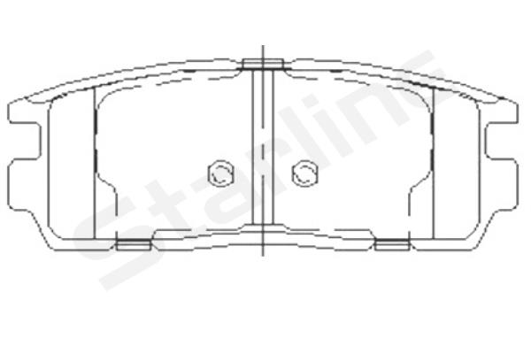 Klocki hamulcowe STARLINE BD S851P