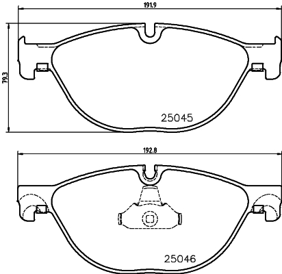 Klocki hamulcowe HELLA 8DB 355 015-251