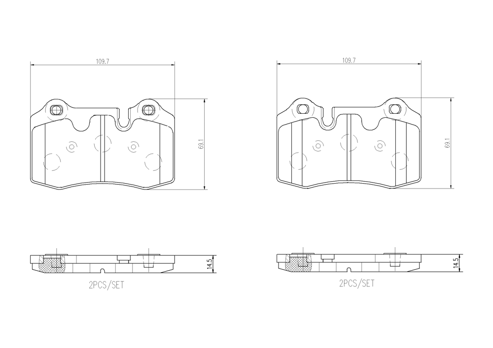 Klocki hamulcowe BREMBO P 02 003