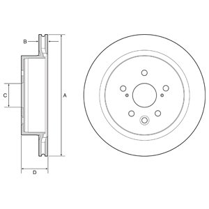 Tarcza hamulcowa DELPHI BG4962C