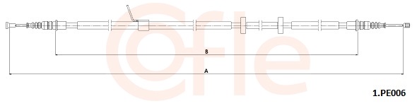 Cięgło, hamulec postojowy COFLE 92.1.PE006