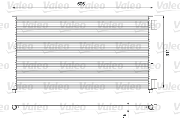 Skraplacz klimatyzacji VALEO 818017